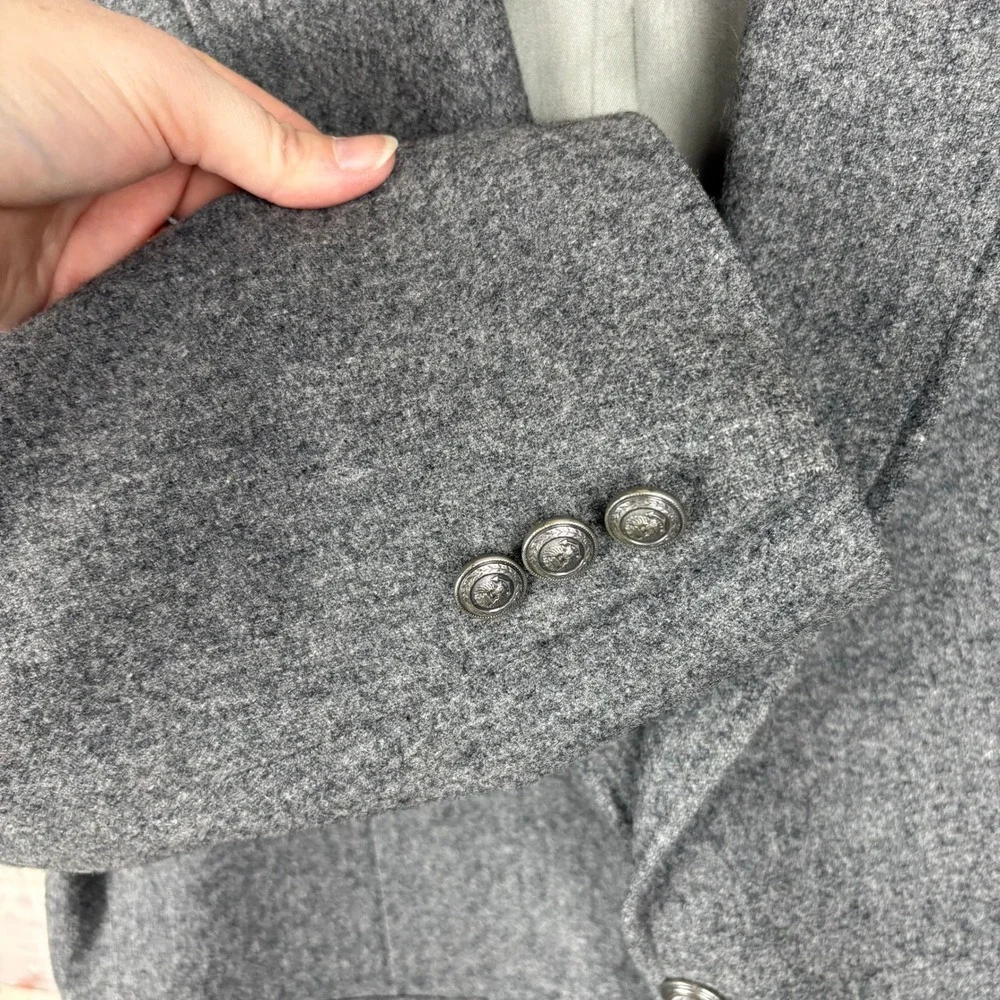 Adams Row 100% Wool Blazer 46R Gray Ivy League Classic‎ Menswear Old Money